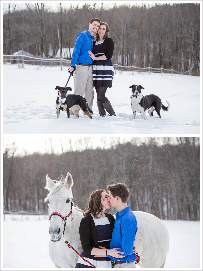 animal lover's engagement session