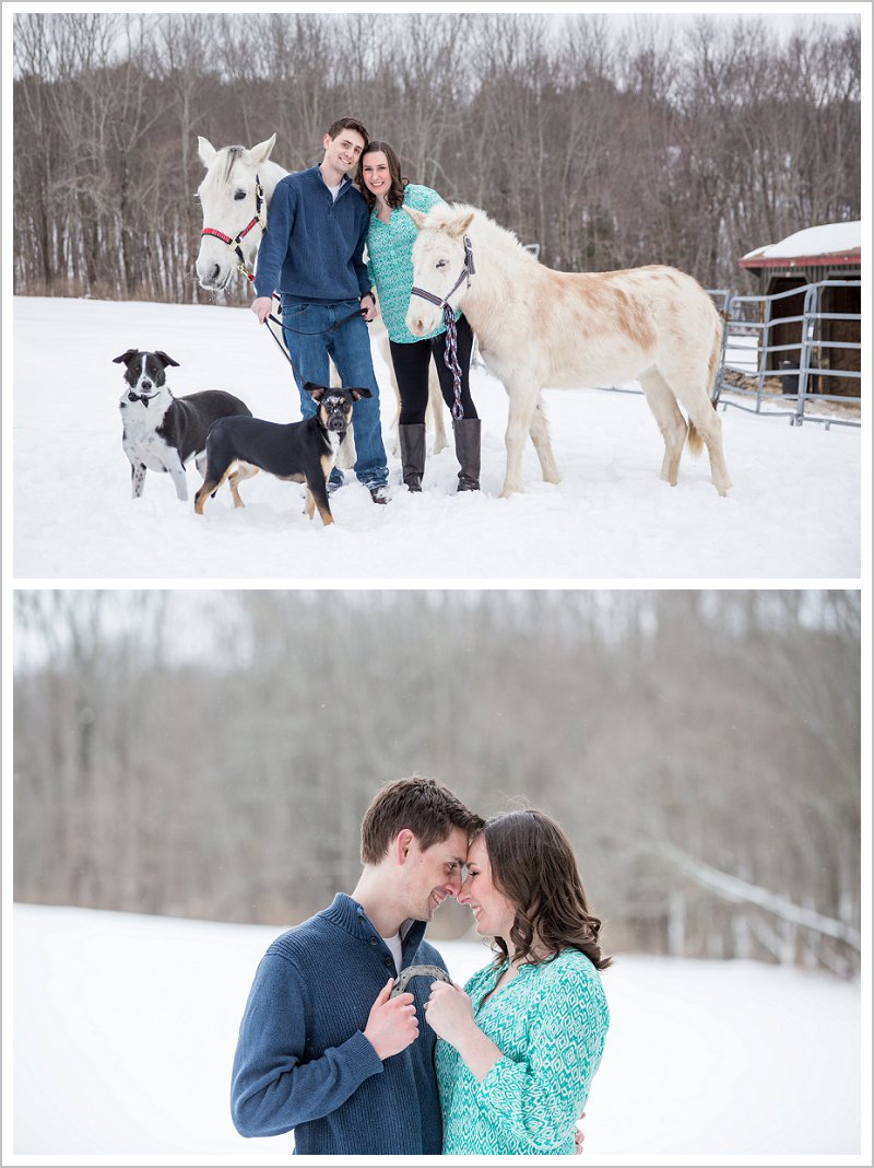 animal lover's engagement session