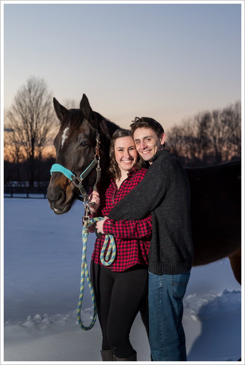 animal lover's engagement session