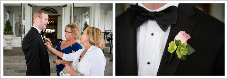 Groom final touches | Wentworth by the Sea wedding New Hampshire LAD Photography