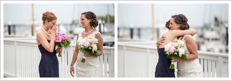 Bride and bridesmaids | Wentworth by the Sea wedding New Hampshire LAD Photography