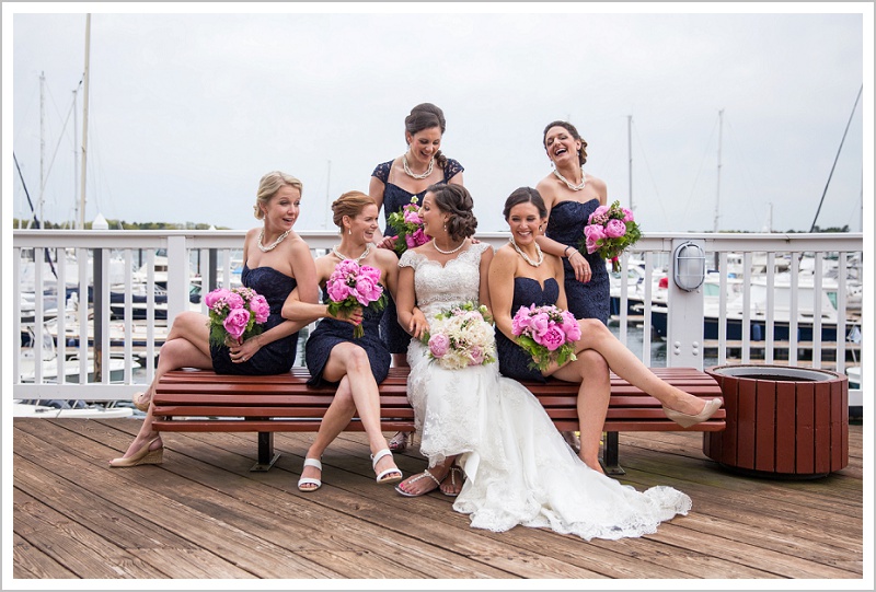 Bride and Bridesmaids | Wentworth by the Sea wedding New Hampshire LAD Photography