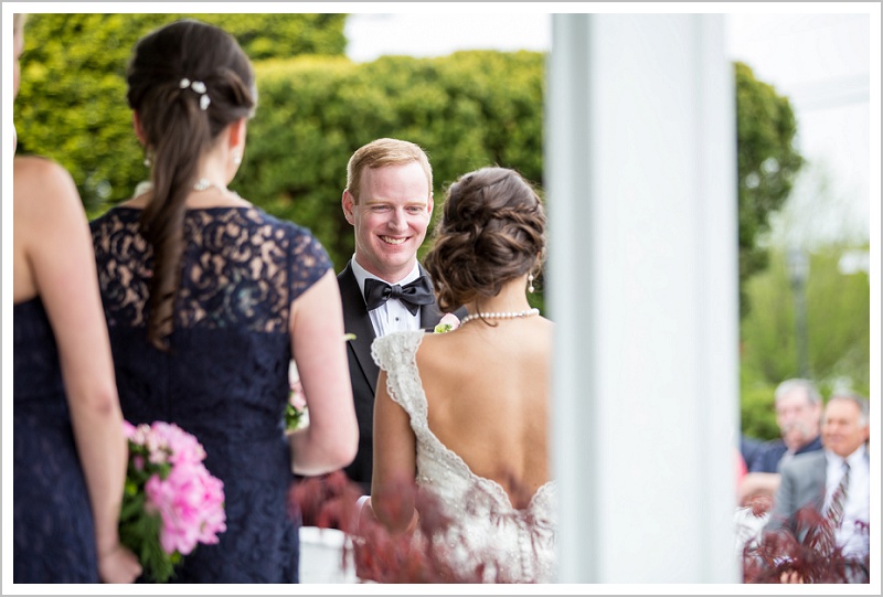 Groom smile | Wentworth by the Sea wedding New Hampshire LAD Photography