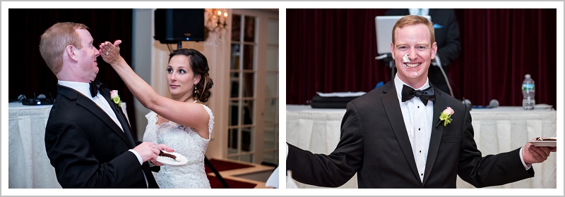 Cake cutting | Wentworth by the Sea wedding New Hampshire LAD Photography