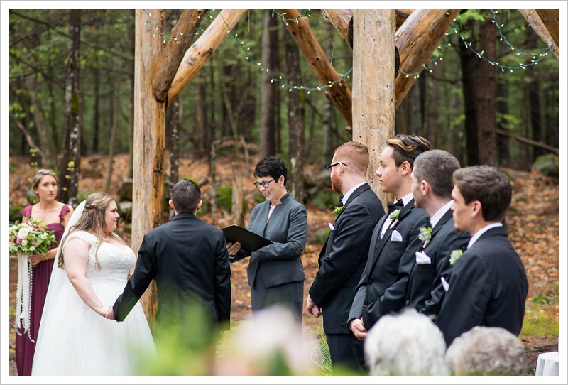 Ceremony - Jason and Angela's Hardy Farm Wedding in Fryeburg Maine