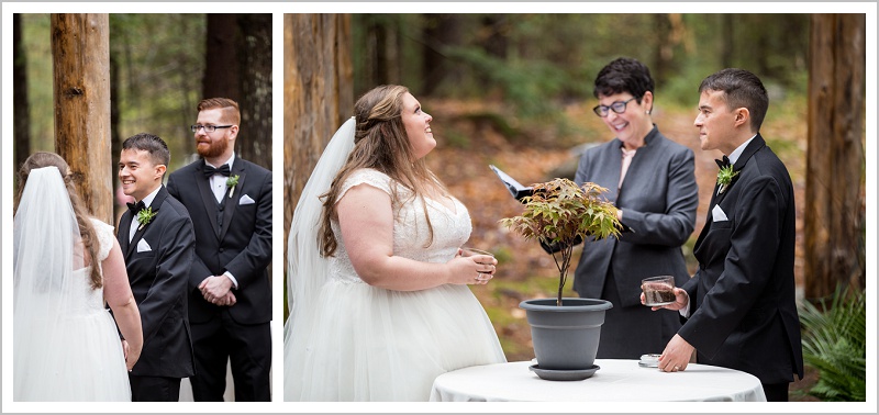 Ceremony - Jason and Angela's Hardy Farm Wedding in Fryeburg Maine