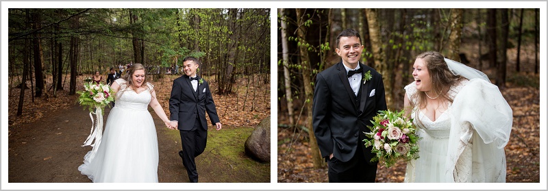 Bride and Groom - Jason and Angela's Hardy Farm Wedding in Fryeburg Maine