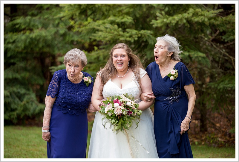 Flower girls and grandmothers - Jason and Angela's Hardy Farm Wedding in Fryeburg Maine