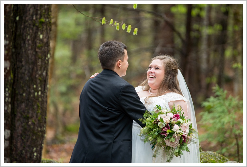 Bride and Groom - Jason and Angela's Hardy Farm Wedding in Fryeburg Maine