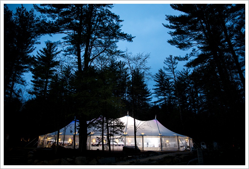 Tent - Jason and Angela's Hardy Farm Wedding in Fryeburg Maine