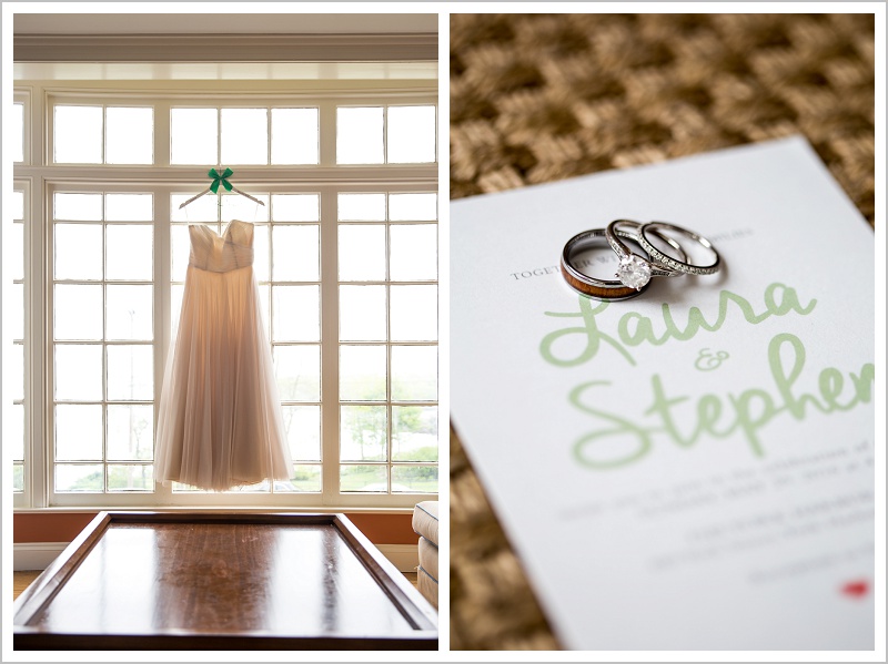 Dress and Rings - Laura + Steve's York Harbor Inn Wedding | LAD Photography