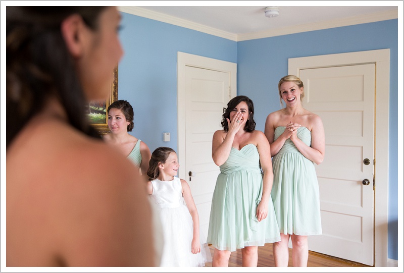 Bride getting ready - Laura + Steve's York Harbor Inn Wedding | LAD Photography