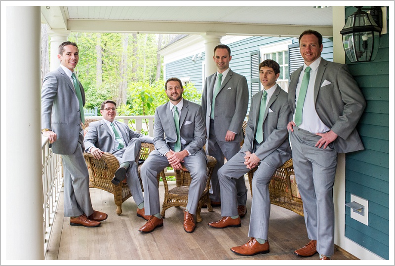 Groom and GroomsmenGetting ready - Laura + Steve's York Harbor Inn Wedding | LAD Photography