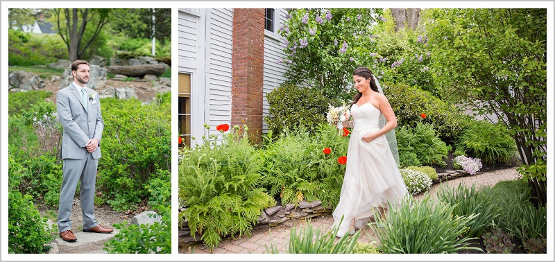 First look - Laura + Steve's York Harbor Inn Wedding | LAD Photography