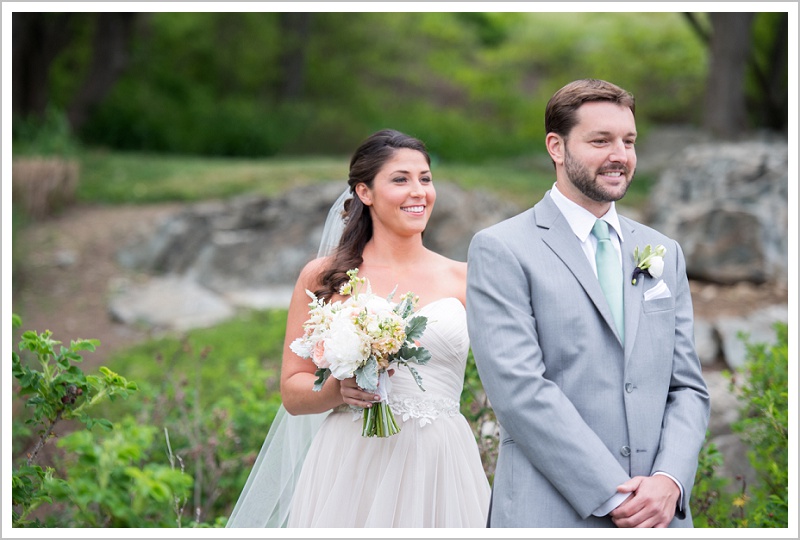 First look - Laura + Steve's York Harbor Inn Wedding | LAD Photography