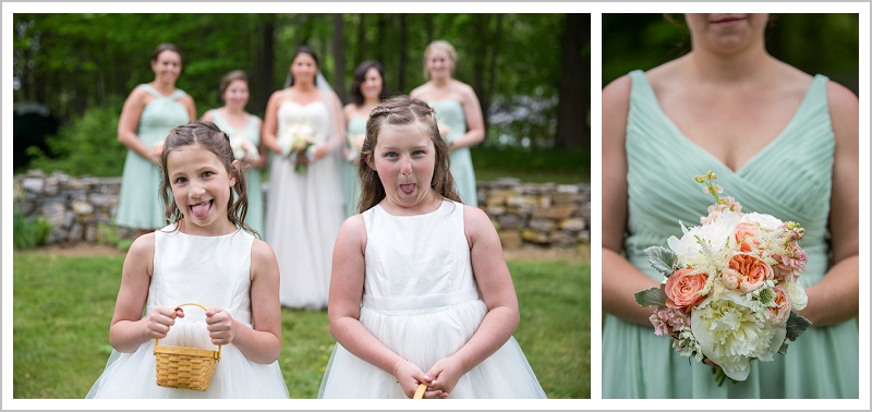 Flower girls and Bouquets - Laura + Steve's York Harbor Inn Wedding | LAD Photography