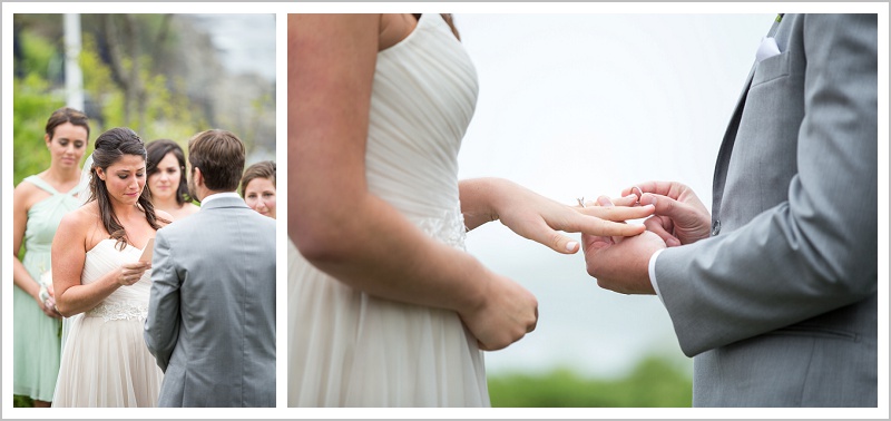 The ring exchange - Laura + Steve's York Harbor Inn Wedding | LAD Photography