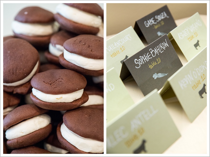 Whoopie pies and place cards - Laura + Steve's York Harbor Inn Wedding | LAD Photography