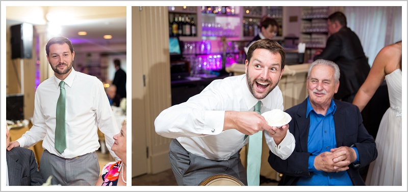 Groom having fun - Laura + Steve's York Harbor Inn Wedding | LAD Photography