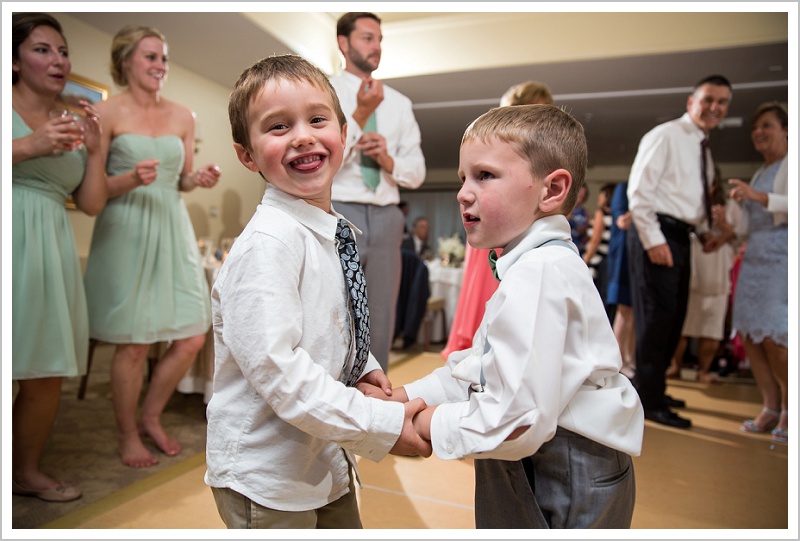 Kids dancing at Reception - Laura + Steve's York Harbor Inn Wedding | LAD Photography