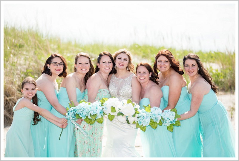 Bride and bridesmaids | Joseph and Breanne's Village by the Sea Wedding