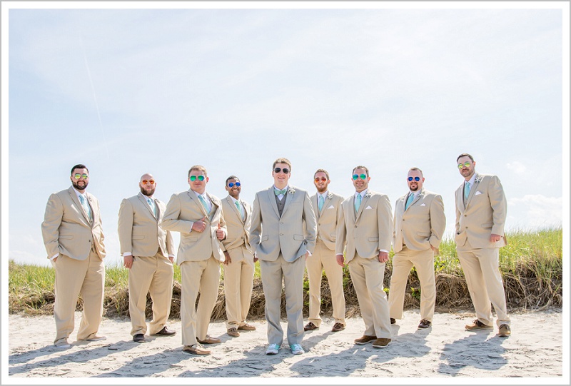 Groom and Groomsmen | Joseph and Breanne's Village by the Sea Wedding