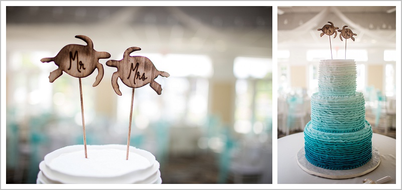 Cake details | Joseph and Breanne's Village by the Sea Wedding