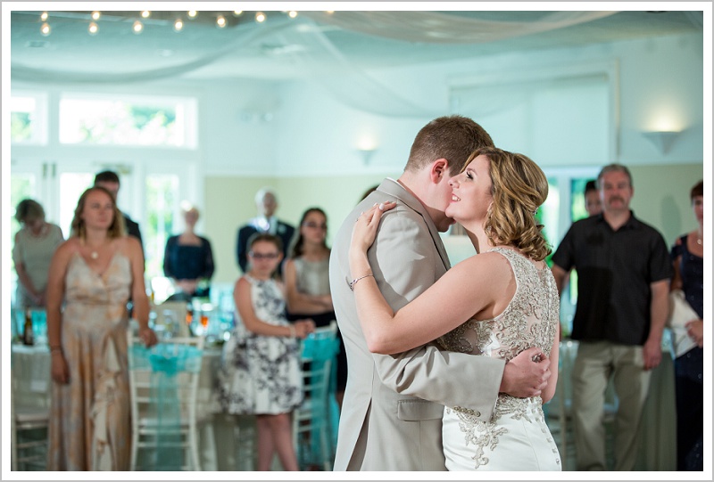 First dance smile | Joseph and Breanne's Village by the Sea Wedding