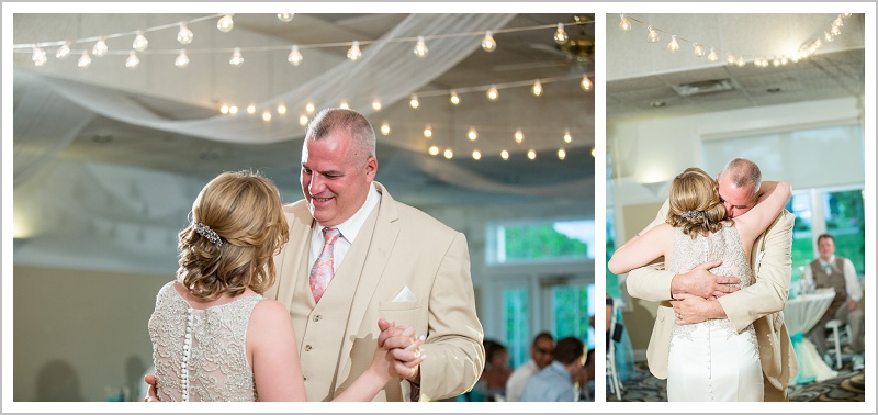 Bride and dad dance | Joseph and Breanne's Village by the Sea Wedding