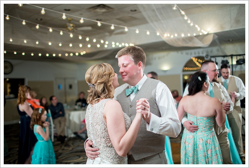 Wedding party dancing | Joseph and Breanne's Village by the Sea Wedding