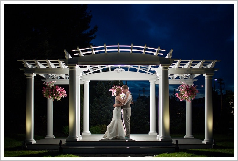 epic shot under pergola | Joseph and Breanne's Village by the Sea Wedding