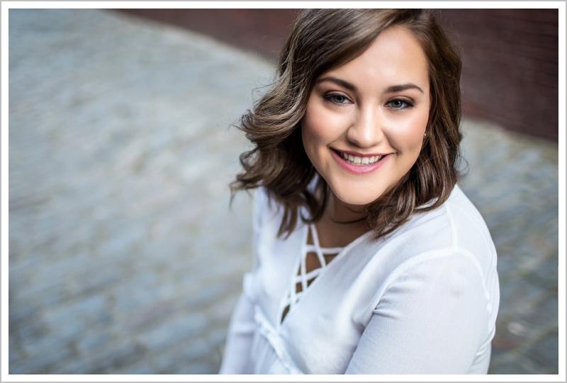 Madison, Senior portrait in Portland's Old Port - LAD Photography