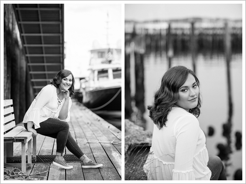 Madison, Senior portrait on Portland's waterfront- LAD Photography