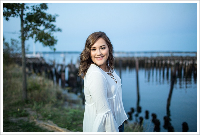 Madison, Senior portrait on Portland's waterfront - LAD Photography