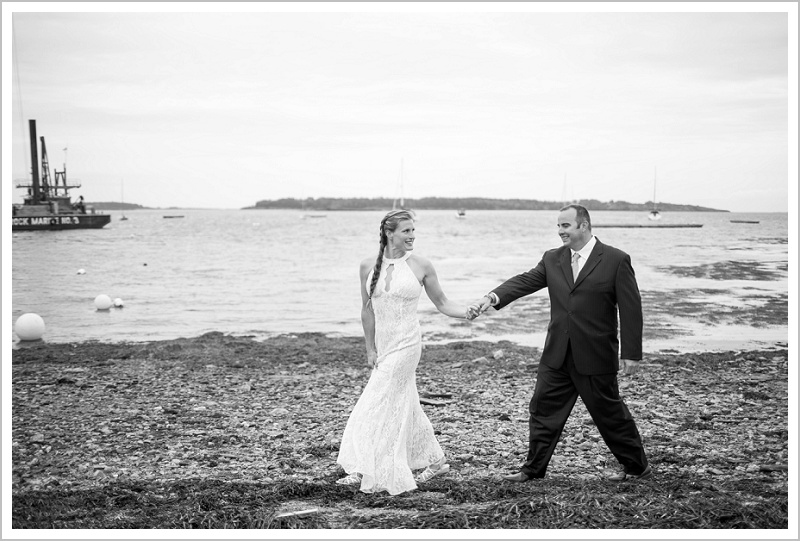 Tom and Katrines Eagle Island Wedding - On the Beach