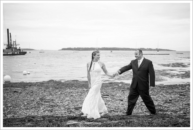 Tom and Katrines Eagle Island Wedding - On the Beach