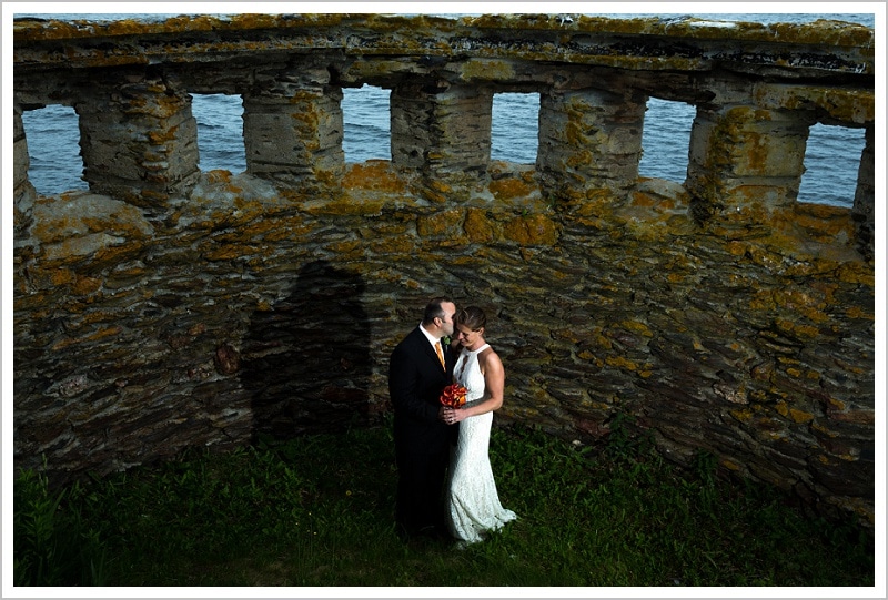 Tom and Katrines Eagle Island Wedding - Bride and Groom