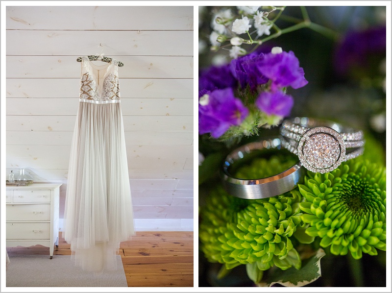 Wedding dress and rings - Adam & Ali's Wedding at The Barn at Walnut Hill | LAD Photography