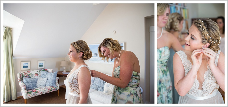 Bride getting ready - Adam & Ali's Wedding at The Barn at Walnut Hill | LAD Photography