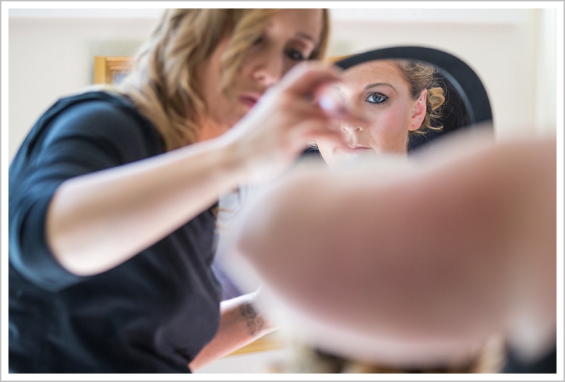 Bridal makeup - Adam & Ali's Wedding at The Barn at Walnut Hill | LAD Photography