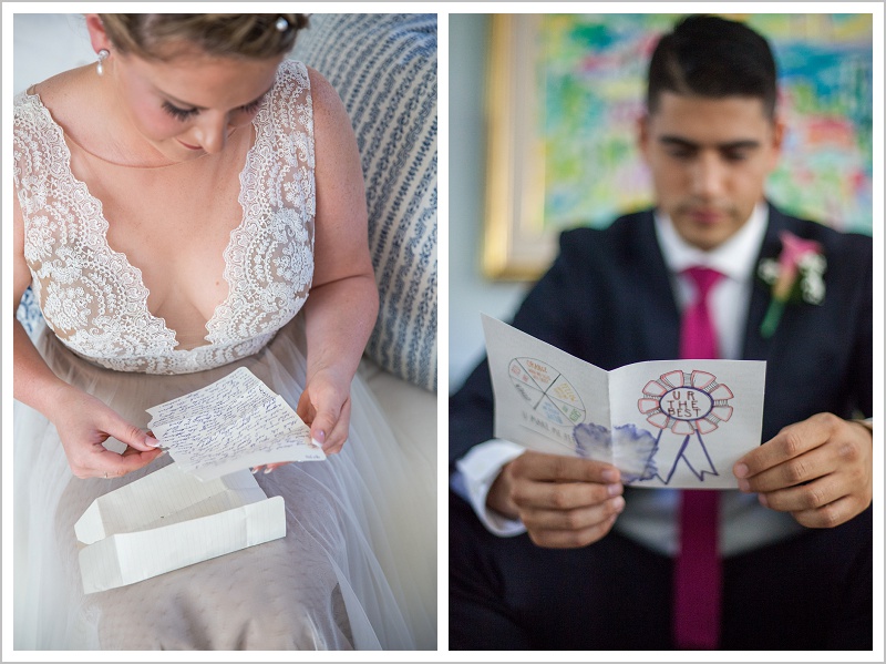 Letters to each other - Adam & Ali's Wedding at The Barn at Walnut Hill | LAD Photography