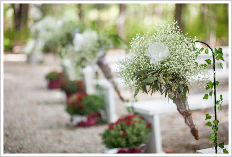 Ceremony site details - Adam & Ali's Wedding at The Barn at Walnut Hill | LAD Photography