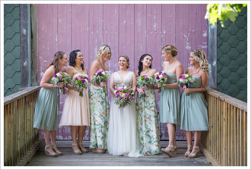 Bride and Bridesmaids - Adam & Ali's Wedding at The Barn at Walnut Hill | LAD Photography