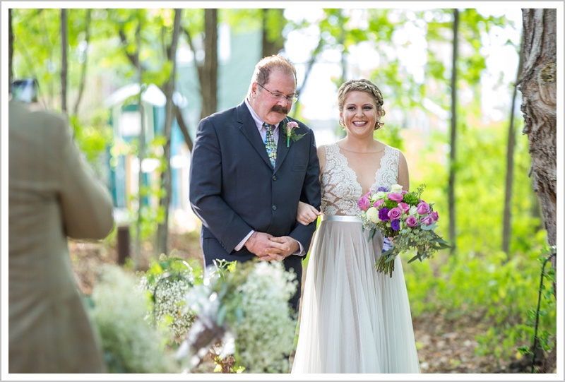 Ali and her father - Adam & Ali's Wedding at The Barn at Walnut Hill | LAD Photography