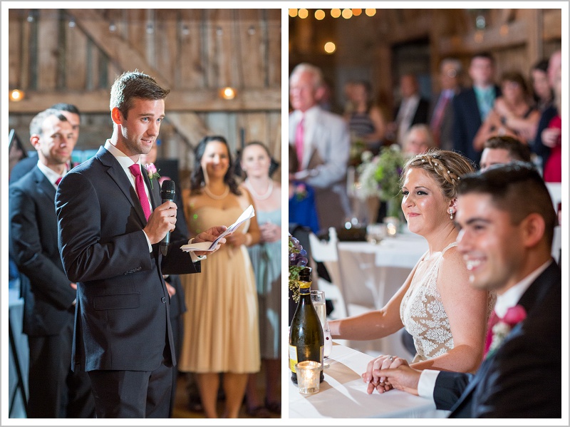 Speeches - Adam & Ali's Wedding at The Barn at Walnut Hill | LAD Photography