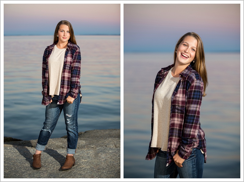 Oceanna in Flannel on the dock. Edward Little Senior Class of 2018