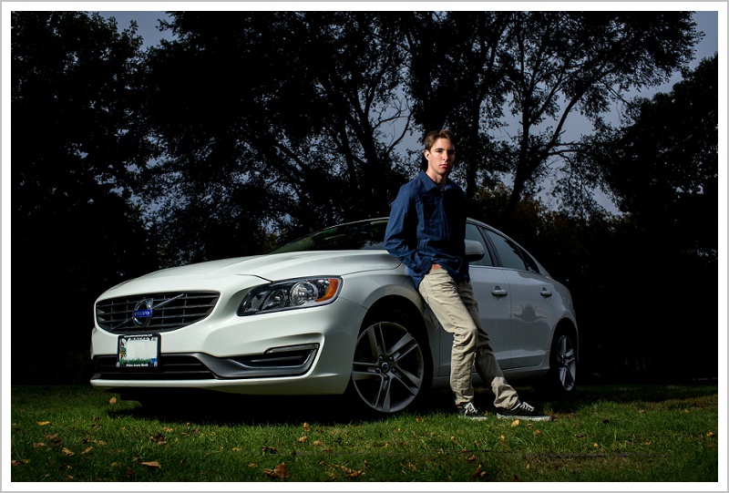 Linden and his car, Class of 2018 