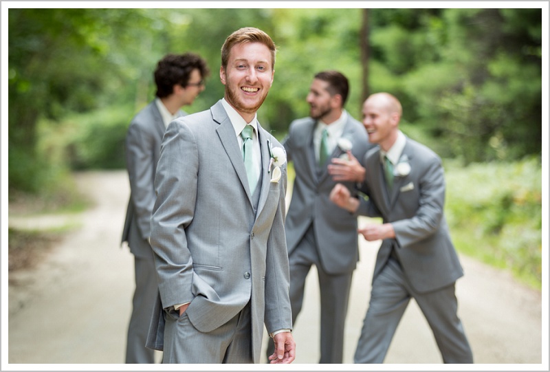 Tyler + Leanne Wedding at Stone Mountain Arts Center - Groom and Groomsmen