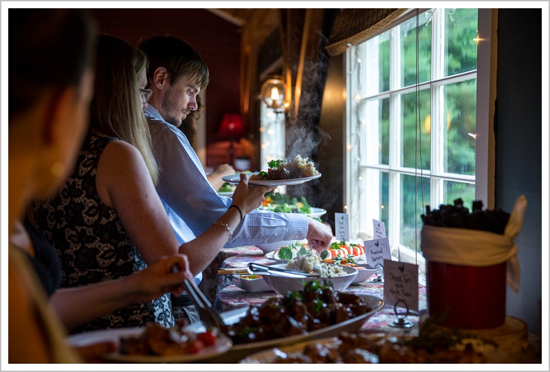 Tyler + Leanne Wedding at Stone Mountain Arts Center - Food table