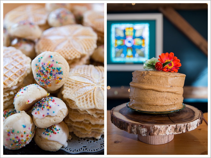 Tyler + Leanne Wedding at Stone Mountain Arts Center - Cake and cookies